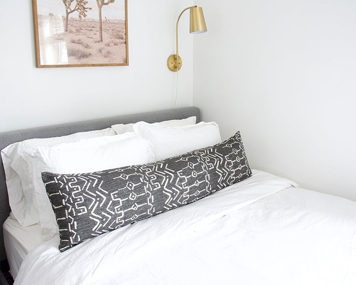Pillows - Long lumbar pillow  Long lumbar pillow, Lumbar pillow bed, Throw pillows  bedroom