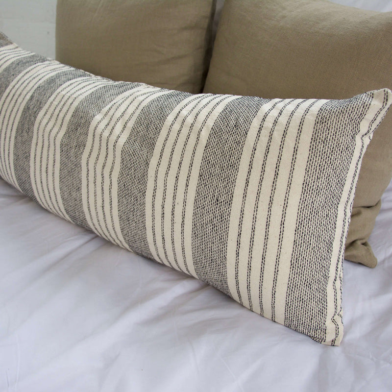 SALE! 14x36, 20X20 & 14x20 White Mud Cloth Long Lumbar Pillow | Stripes Are  Vertical
