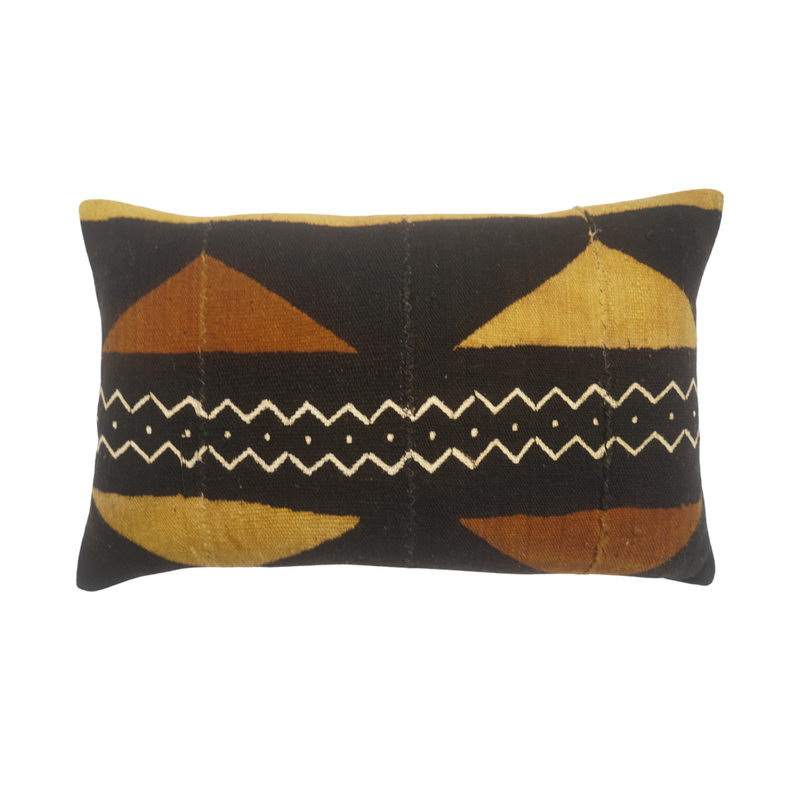 Tribal Blanket Mudcloth Lumbar no. 4