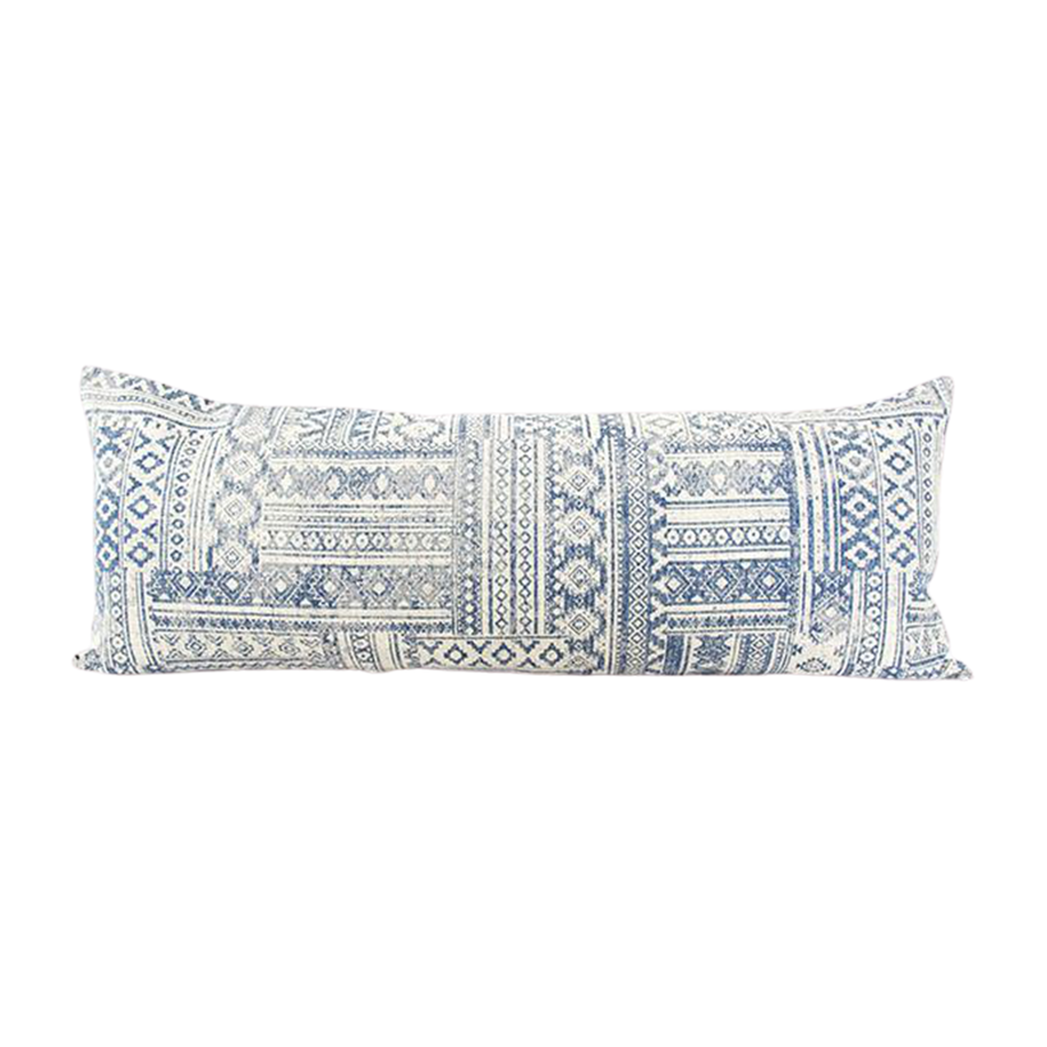 Blue &¬¨‚Ä†Off-White¬¨‚Ä†Southwestern Extra Long Lumbar Pillow Case ...
